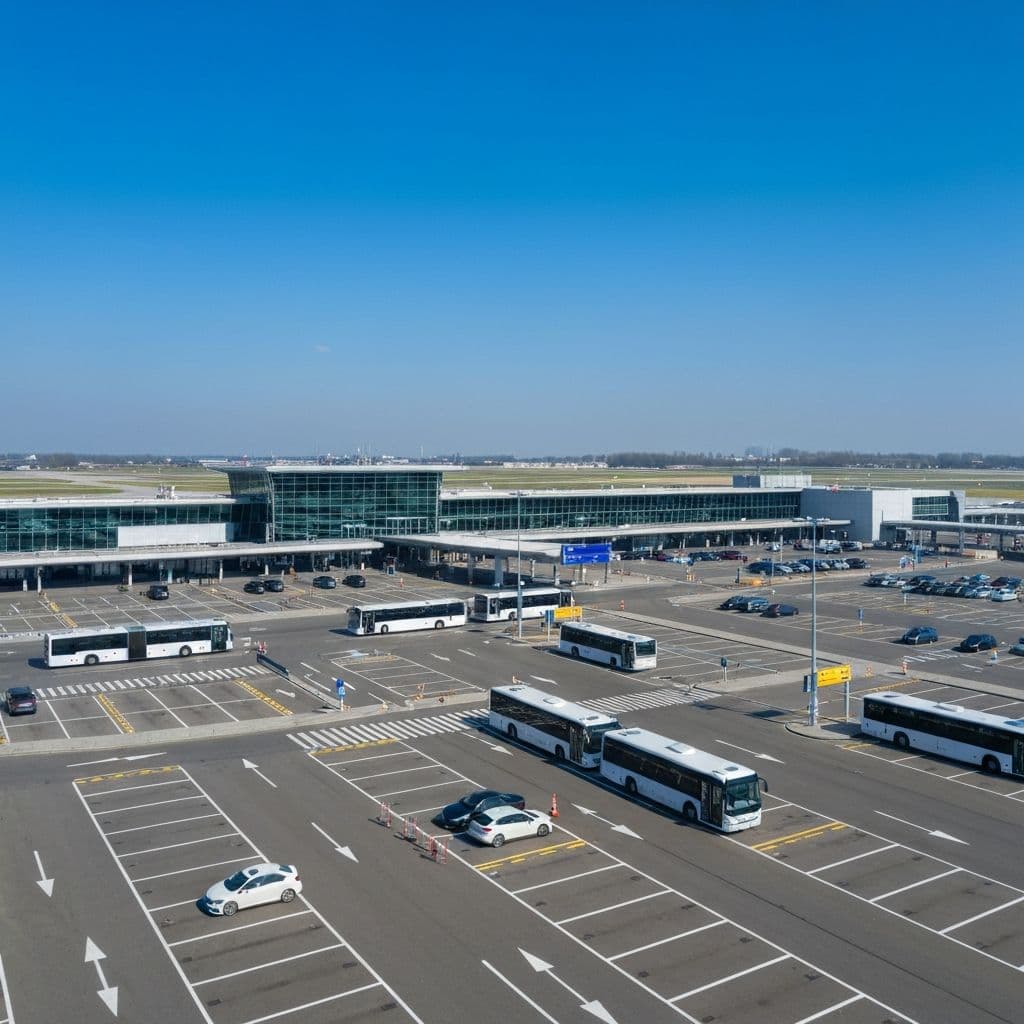 Parkplatz am Frankfurt Flughafen mit Shuttle-Service